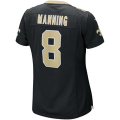 Archie Manning New Orleans Saints Women's Game Retired Player Jersey Black - Nike