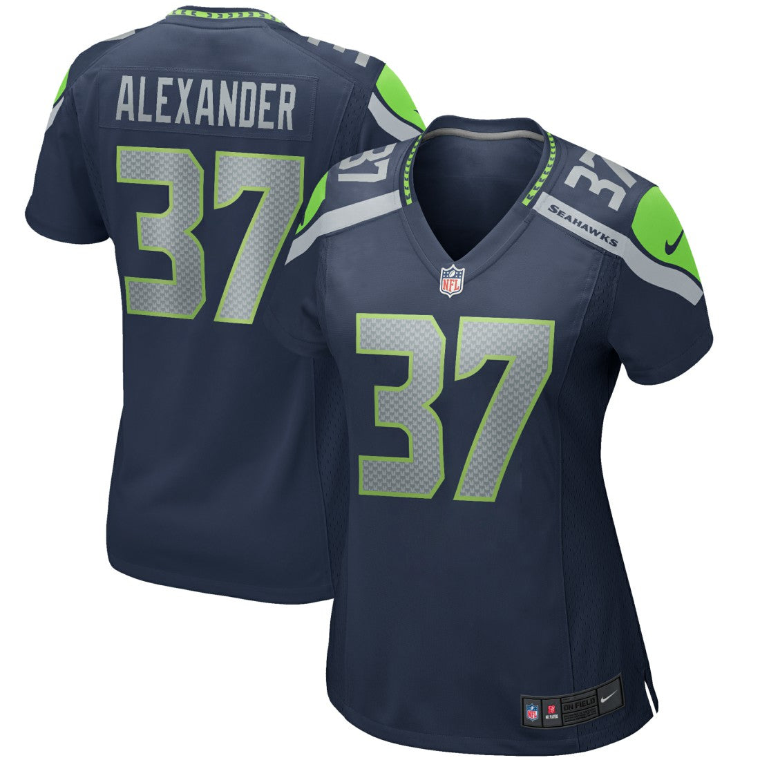 Shaun Alexander Seattle Seahawks Women's Game Retired Player Jersey College Navy - Nike