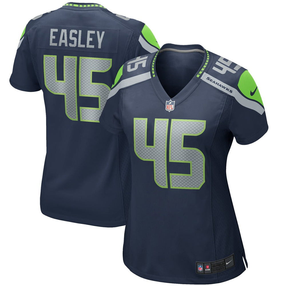Kenny Easley Seattle Seahawks Women's Game Retired Player Jersey College Navy - Nike