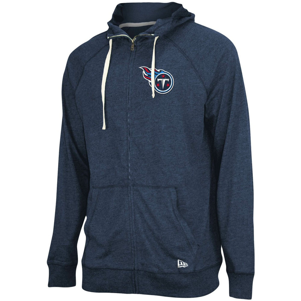 Tennessee Titans New Era In Season Hoodie Full-Zip Jacket Heathered Navy - NFL