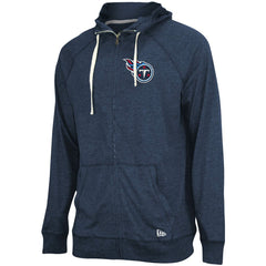 Tennessee Titans New Era In Season Hoodie Full-Zip Jacket Heathered Navy - NFL