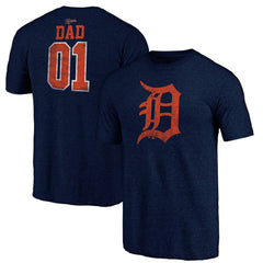 Detroit Tigers Father's Day Greatest Dad Tri-Blend T-Shirt On Sale