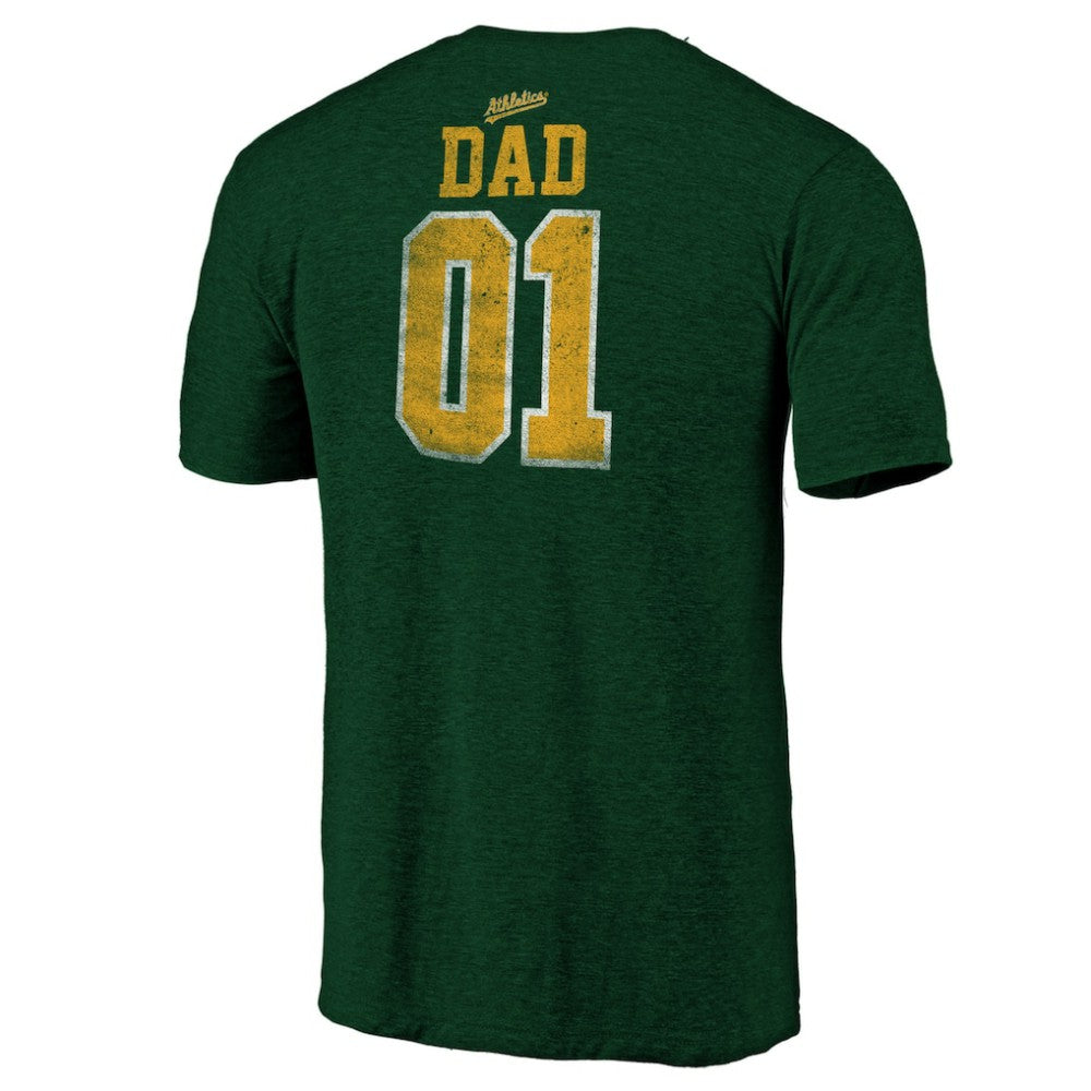 Athletics Father's Day Greatest Dad Tri-Blend T-Shirt Lifestyle