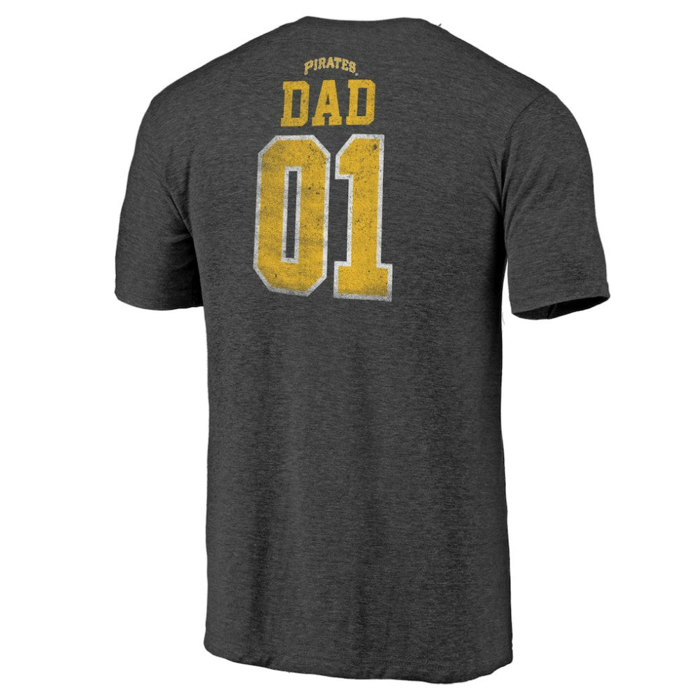 Pittsburgh Pirates Father's Day Greatest Dad Tri-Blend T-Shirt Sale