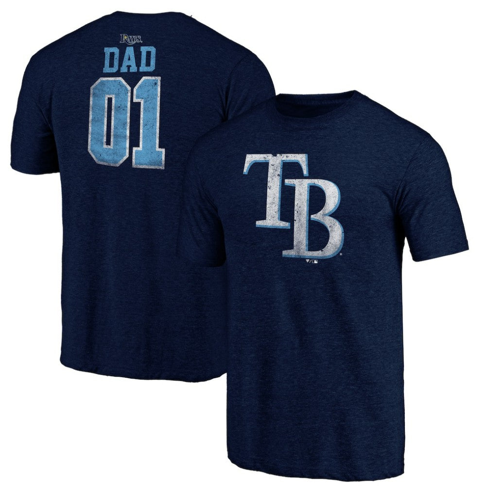 Tampa Bay Rays Father's Day Greatest Dad Tri-Blend T-Shirt for sale