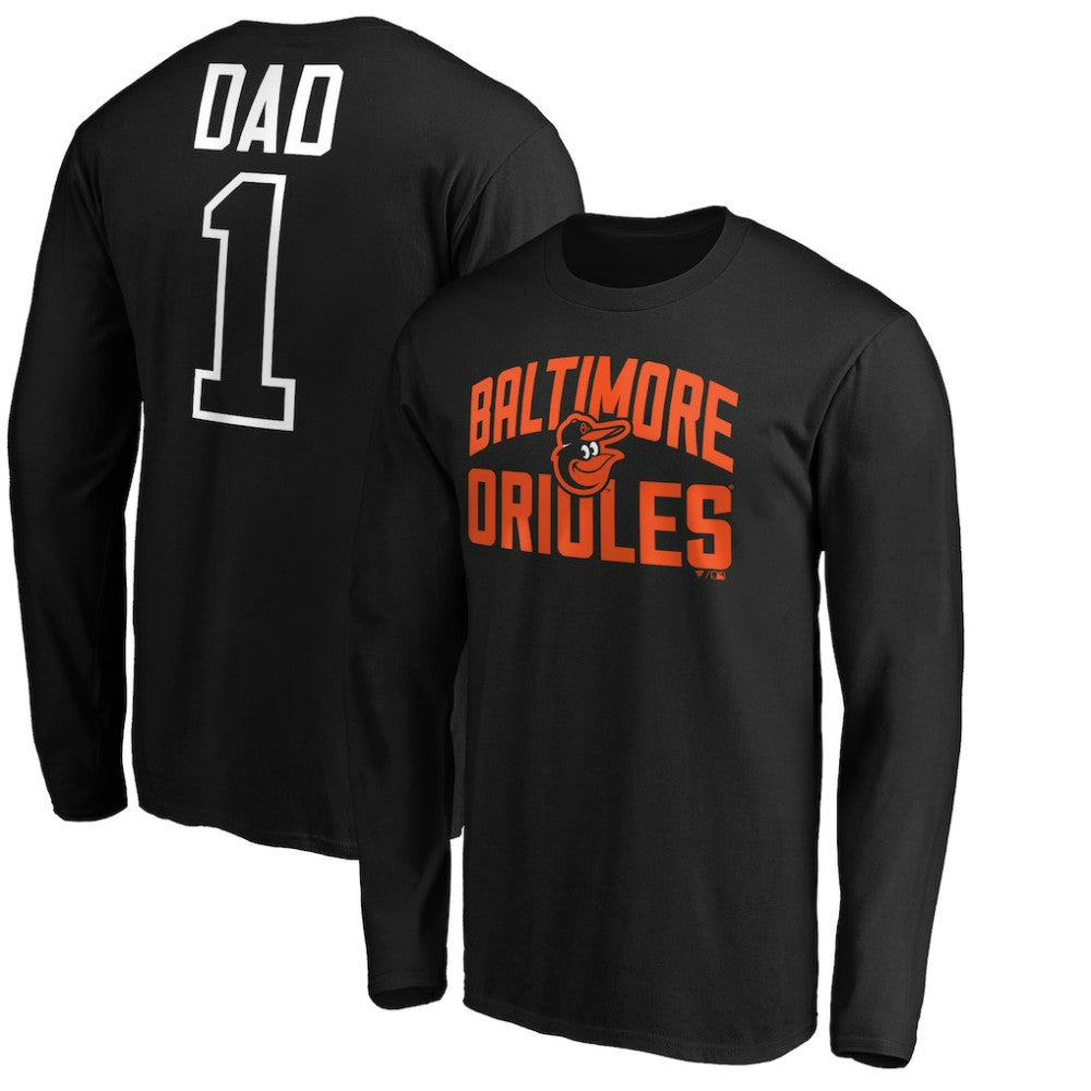 Baltimore Orioles Father's Day #1 Dad Long Sleeve T-Shirt for sale