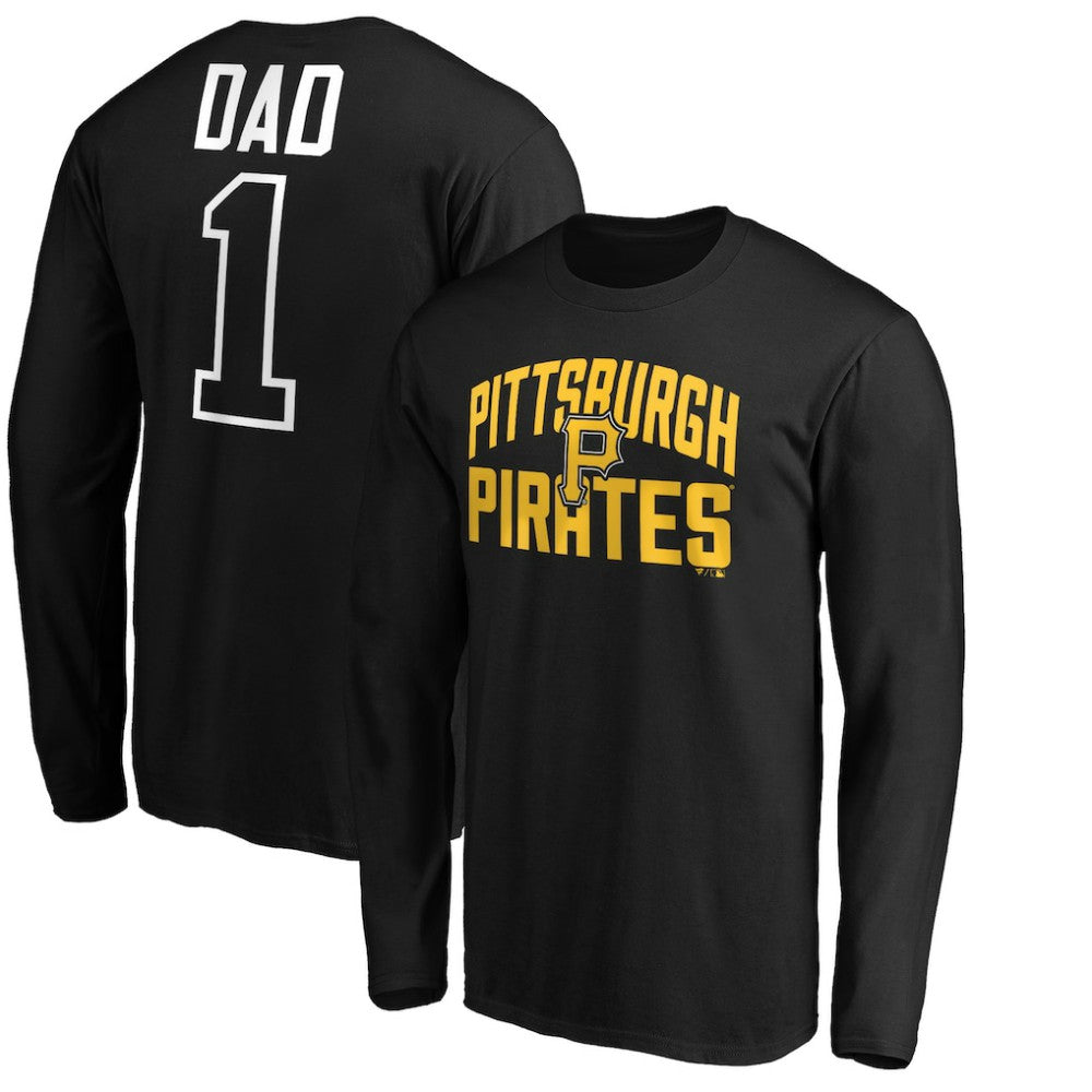 Pittsburgh Pirates Father's Day #1 Dad Long Sleeve T-Shirt Near Me