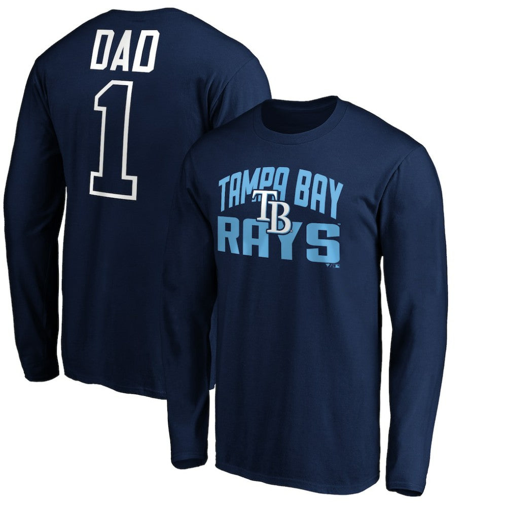 Tampa Bay Rays Father's Day #1 Dad Long Sleeve T-Shirt Near Me