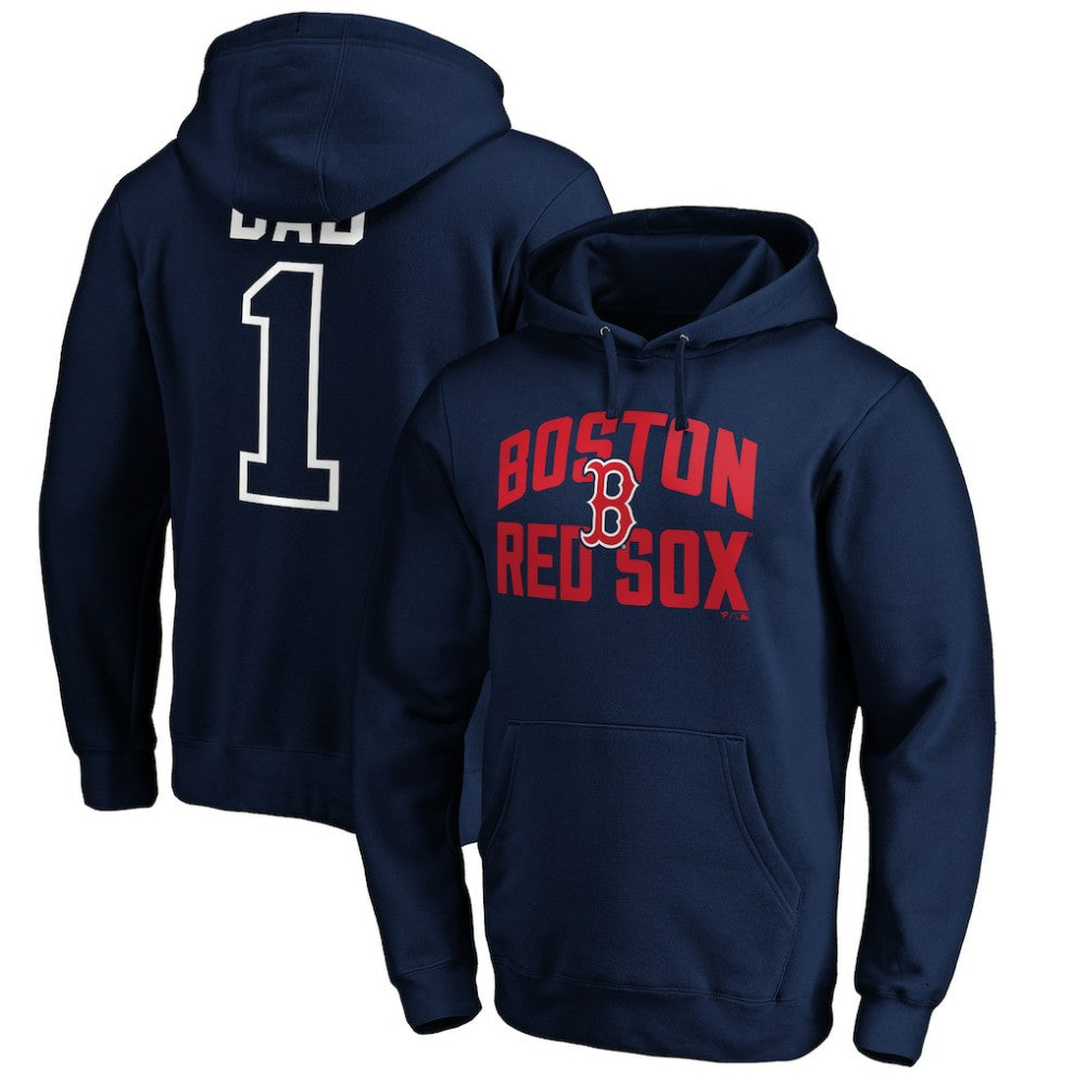 Boston Red Sox Father's Day #1 Dad Pullover Hoodie for sale