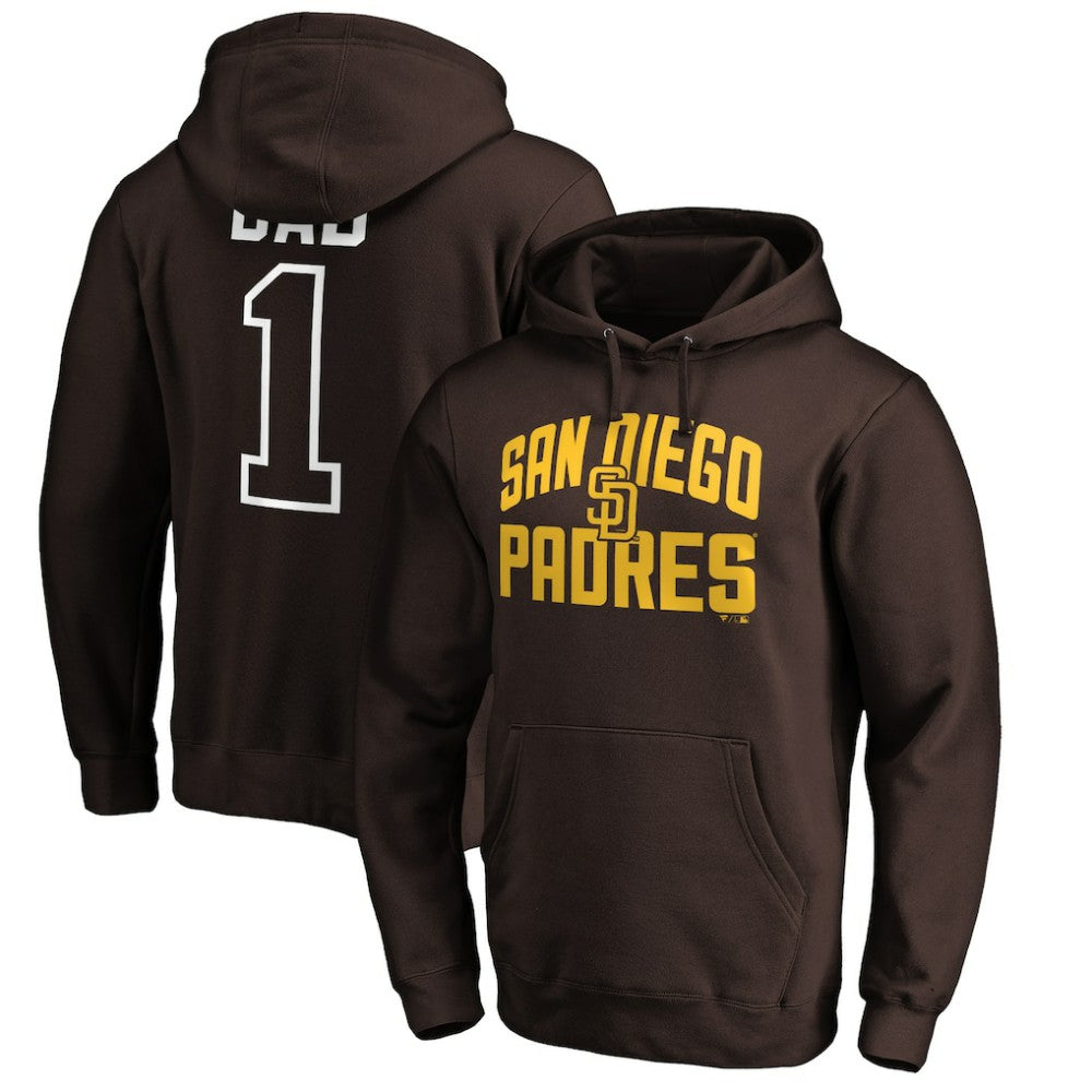 San Diego Padres Father's Day #1 Dad Pullover Hoodie for sale