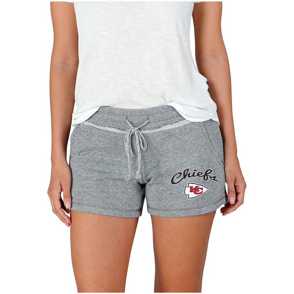 Kansas City Chiefs Concepts Sport Women's Mainstream Terry Shorts Gray - NFL
