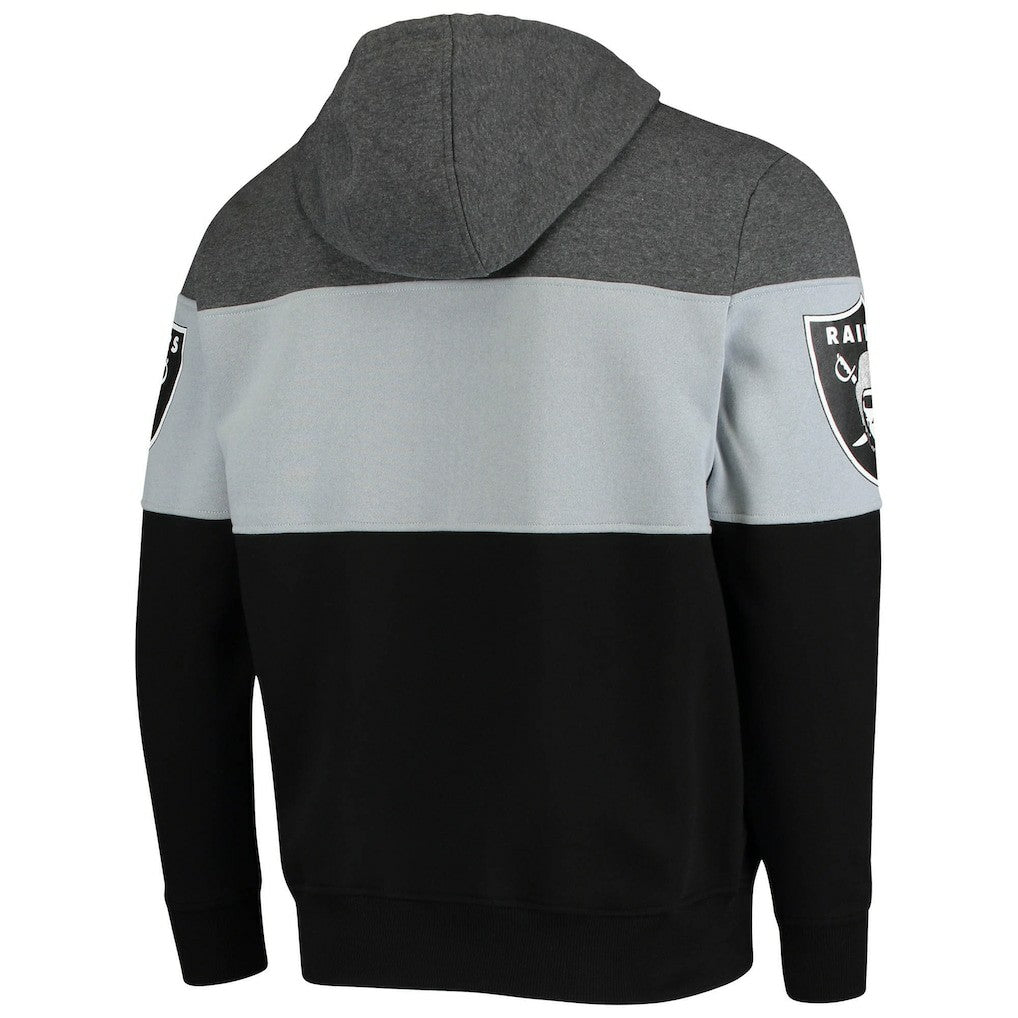 Las Vegas Raiders Starter Extreme Fireballer Pullover Hoodie Heathered Gray/Silver - NFL