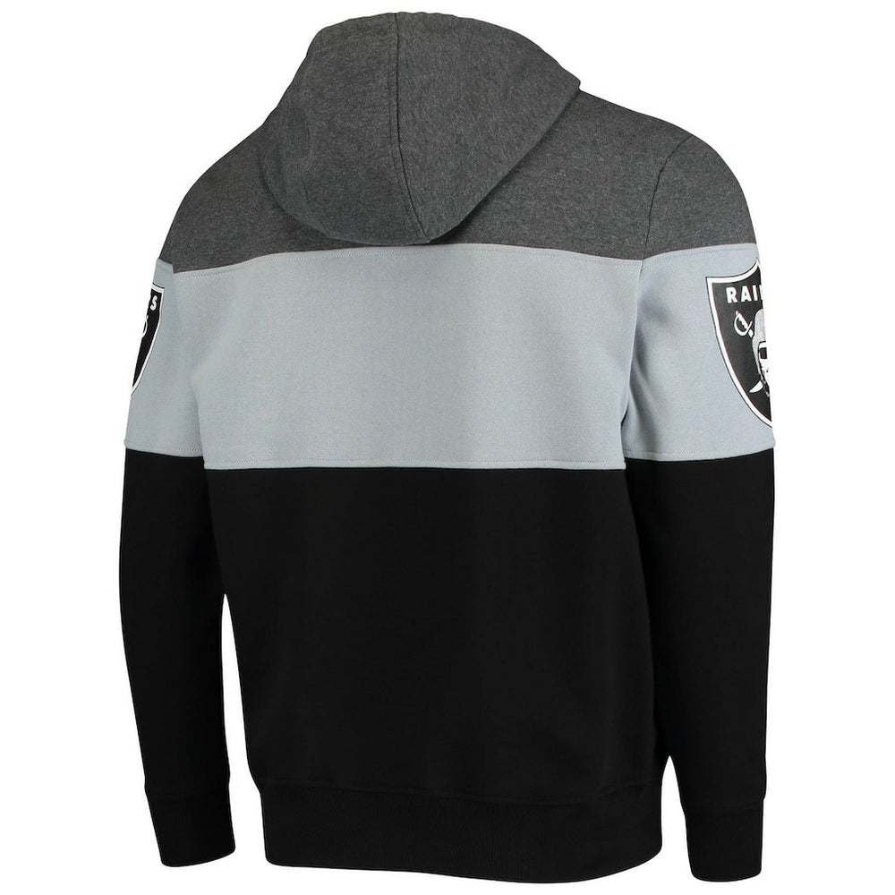 Las Vegas Raiders Starter Extreme Fireballer Pullover Hoodie Heathered Gray/Silver - NFL