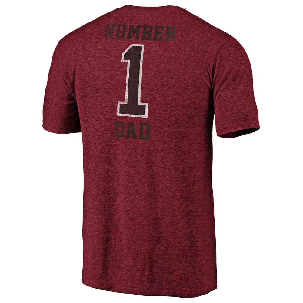 Arizona Cardinals #1 Dad Team Logo T-Shirt Cardinal - NFL