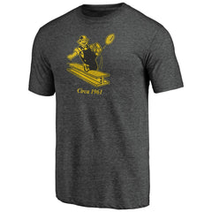 Pittsburgh Steelers #1 Dad Team Logo T-Shirt Charcoal - NFL