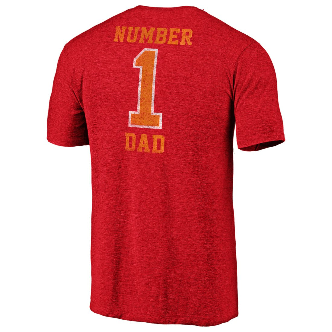 Tampa Bay Buccaneers #1 Dad Team Logo T-Shirt Red - NFL