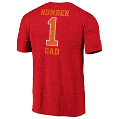 Tampa Bay Buccaneers #1 Dad Team Logo T-Shirt Red - NFL