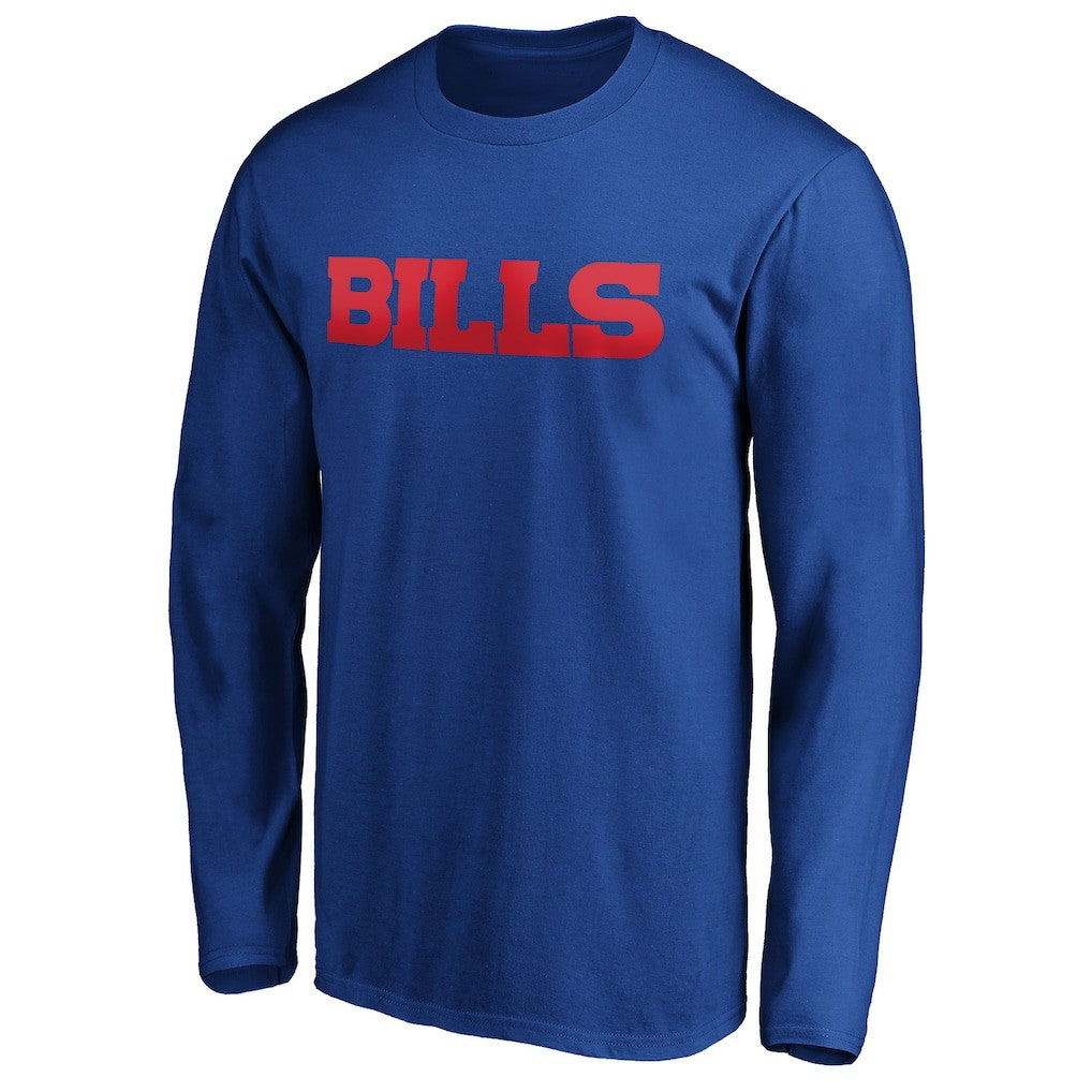 Buffalo Bills #1 Dad Long Sleeve Team Logo T-Shirt Royal - NFL
