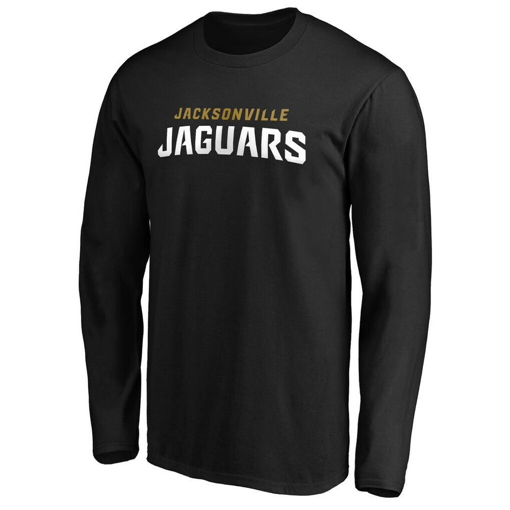Jacksonville Jaguars #1 Dad Long Sleeve Team Logo T-Shirt Black - NFL
