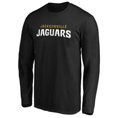Jacksonville Jaguars #1 Dad Long Sleeve Team Logo T-Shirt Black - NFL