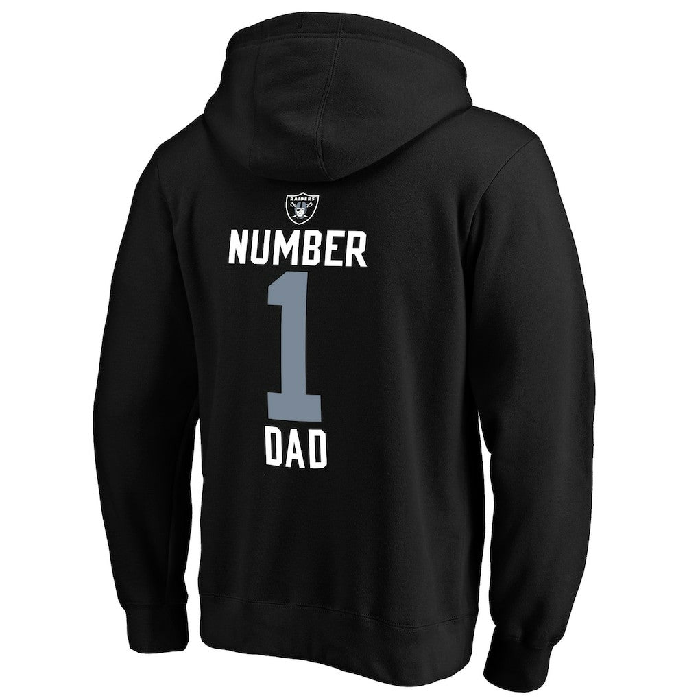 Las Vegas Raiders #1 Dad Pullover Hoodie Black - NFL
