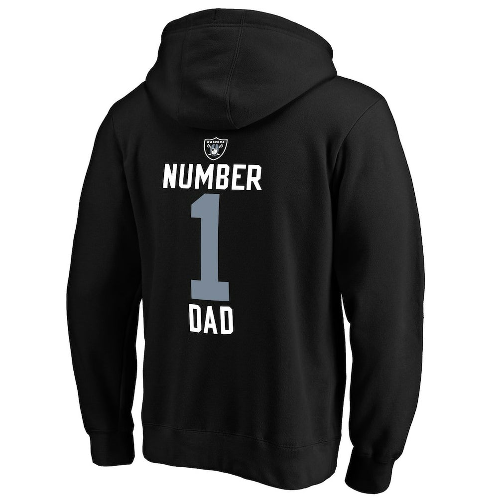 Las Vegas Raiders #1 Dad Pullover Hoodie Black - NFL