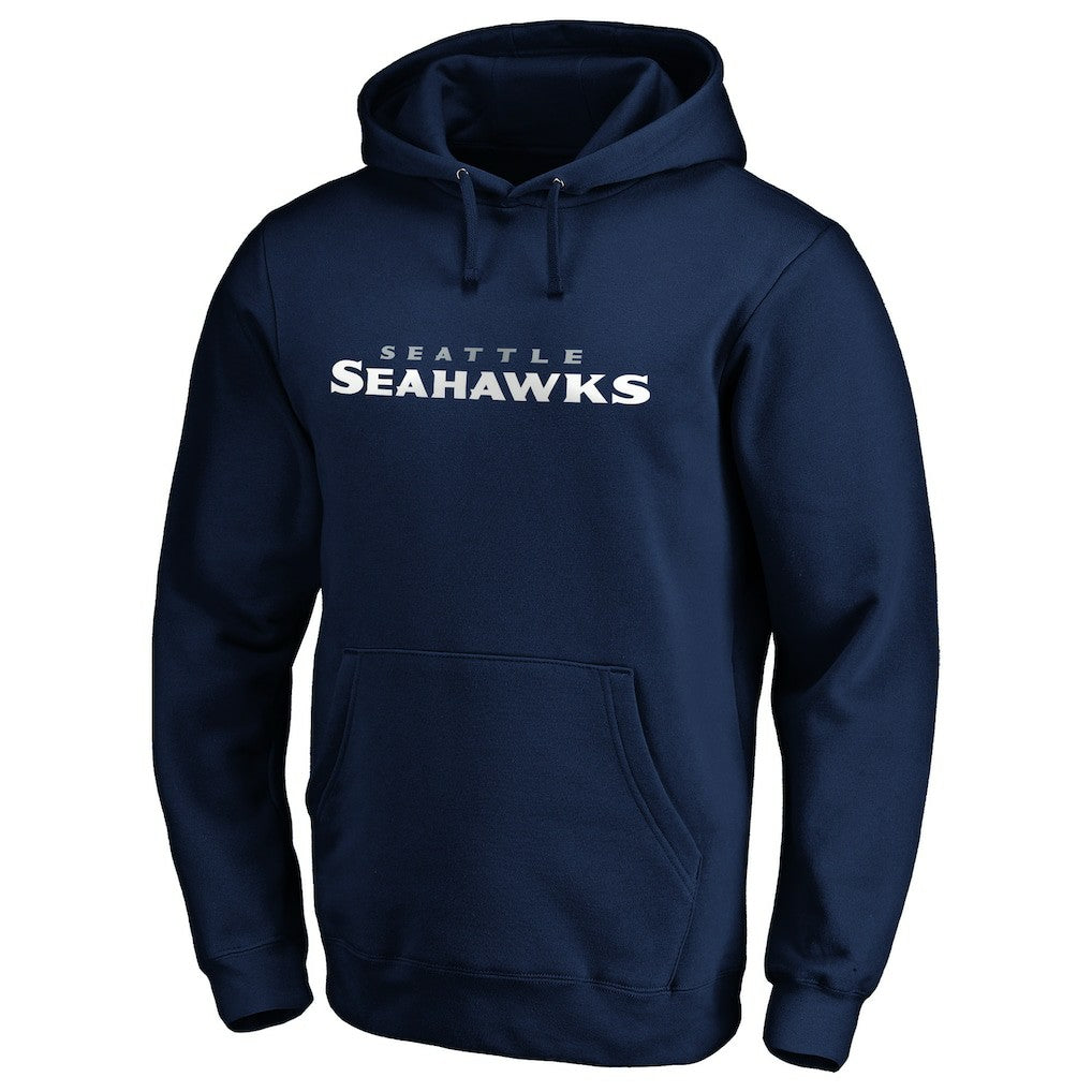 Seattle Seahawks #1 Dad Pullover Hoodie Navy - NFL