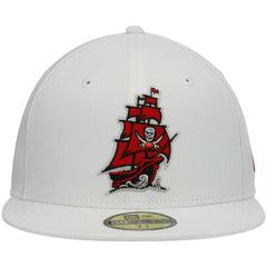 Tampa Bay Buccaneers New Era Omaha Alternate Logo 59FIFTY Fitted Hat White - NFL