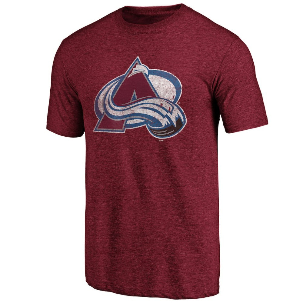 Colorado Avalanche - Greatest Dad Tri-Blend T-Shirt Burgundy