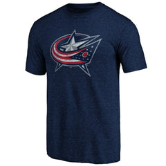 Columbus Blue Jackets - Greatest Dad Tri-Blend T-Shirt Navy