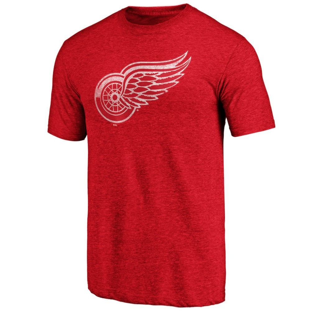 Detroit Red Wings - Greatest Dad Tri-Blend T-Shirt Red