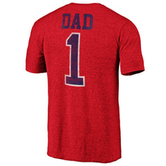 Montreal Canadiens - Greatest Dad Tri-Blend T-Shirt Red