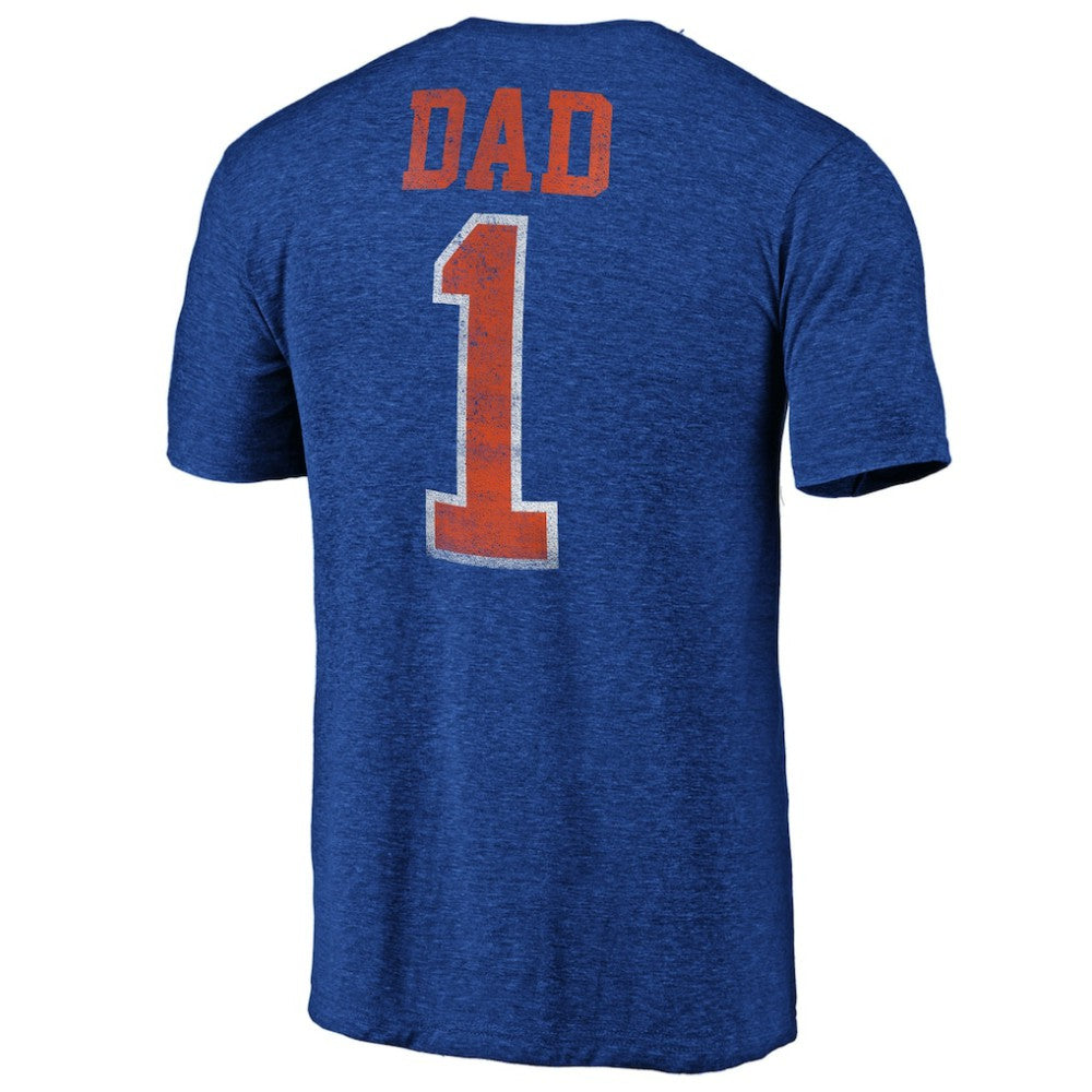New York Islanders - Greatest Dad Tri-Blend T-Shirt Royal