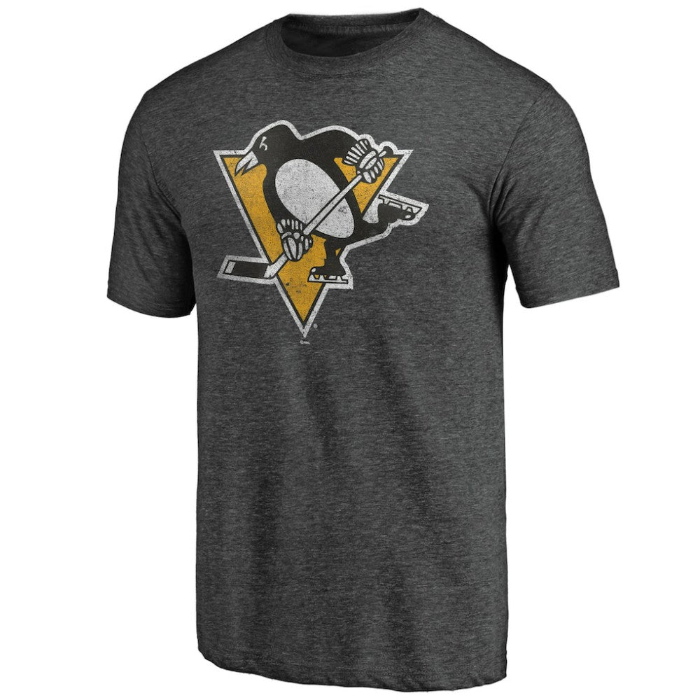Pittsburgh Penguins Greatest Dad Tri-Blend T-Shirt Charcoal