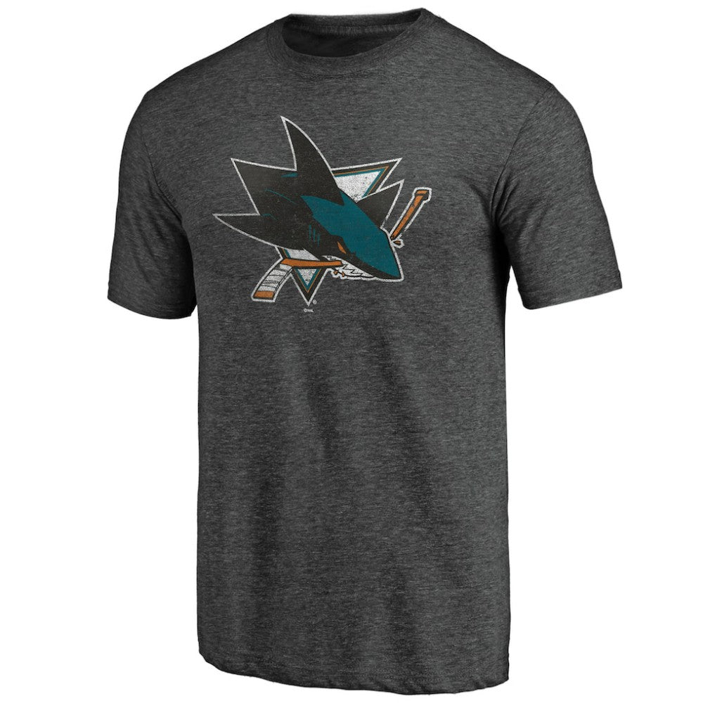 San Jose Sharks - Greatest Dad Tri-Blend T-Shirt Charcoal