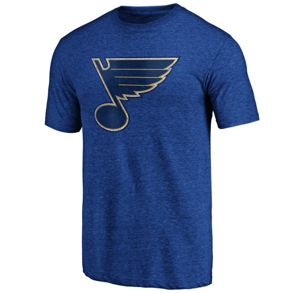 St. Louis Blues - Greatest Dad Tri-Blend T-Shirt Blue
