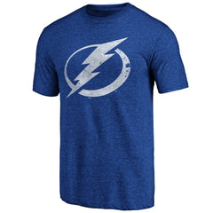Tampa Bay Lightning - Greatest Dad Tri-Blend T-Shirt Blue