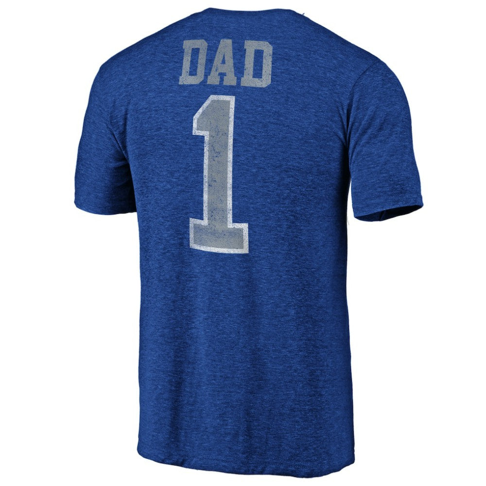 Toronto Maple Leafs - Greatest Dad Tri-Blend T-Shirt Blue