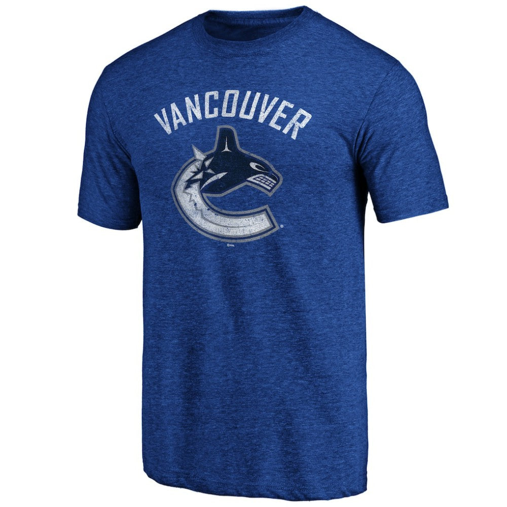 Vancouver Canucks - Greatest Dad Tri-Blend T-Shirt Blue