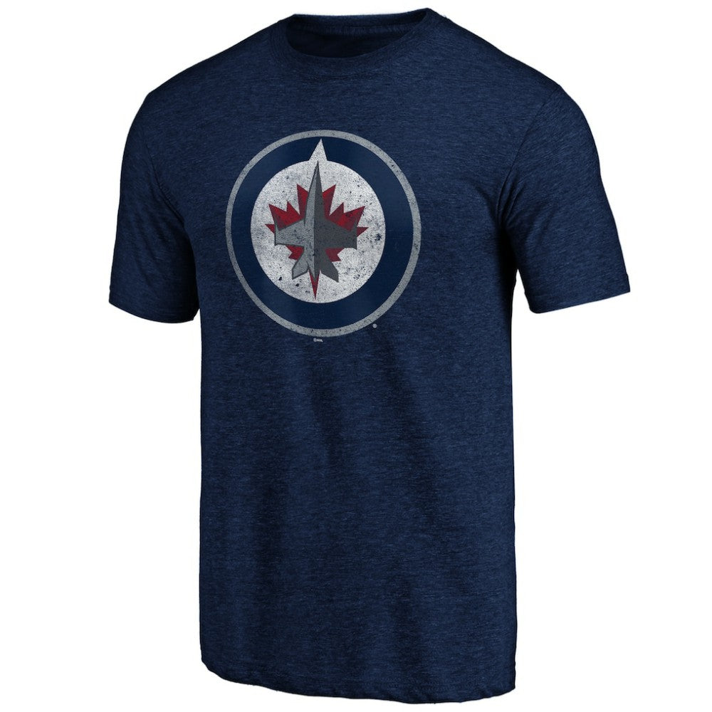 Winnipeg Jets - Greatest Dad Tri-Blend T-Shirt Navy