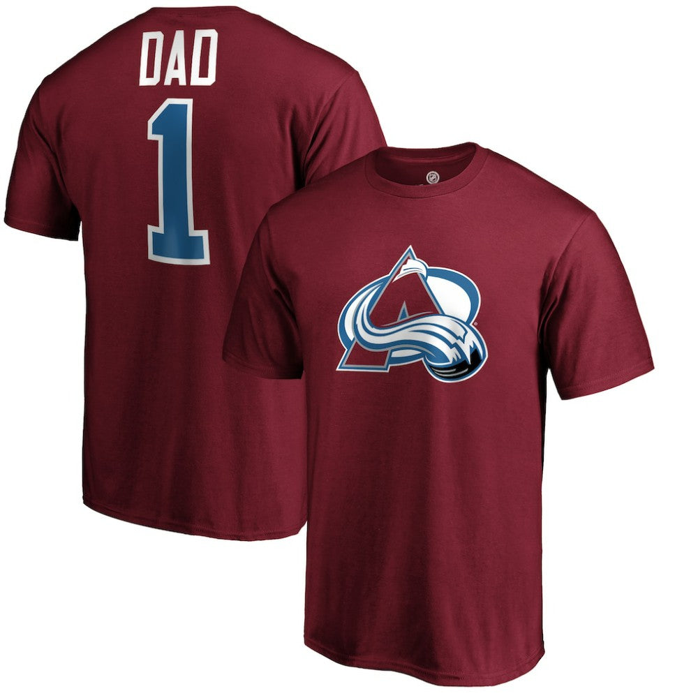Colorado Avalanche - #1 Dad T-Shirt Burgundy