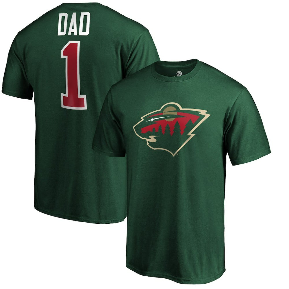 Minnesota Wild - #1 Dad T-Shirt Green