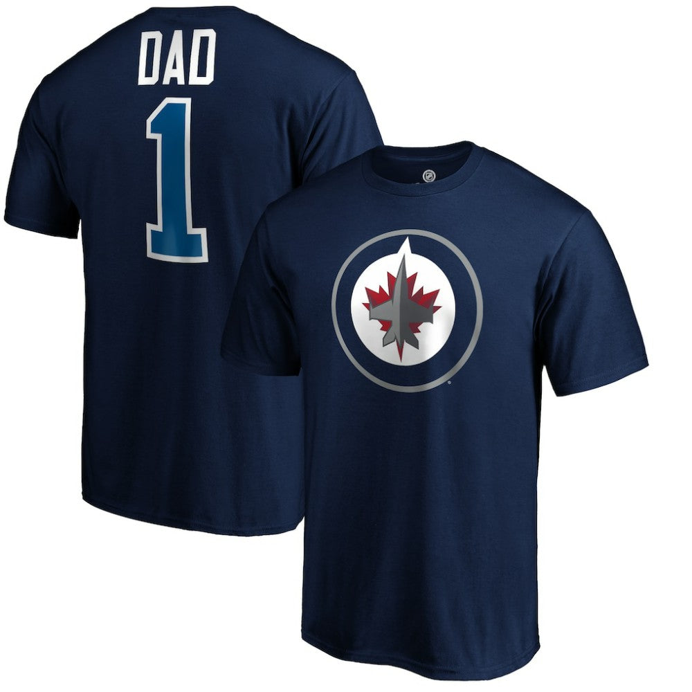 Winnipeg Jets - #1 Dad T-Shirt Navy