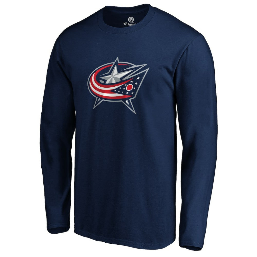 Columbus Blue Jackets - #1 Dad Long Sleeve T-Shirt Navy