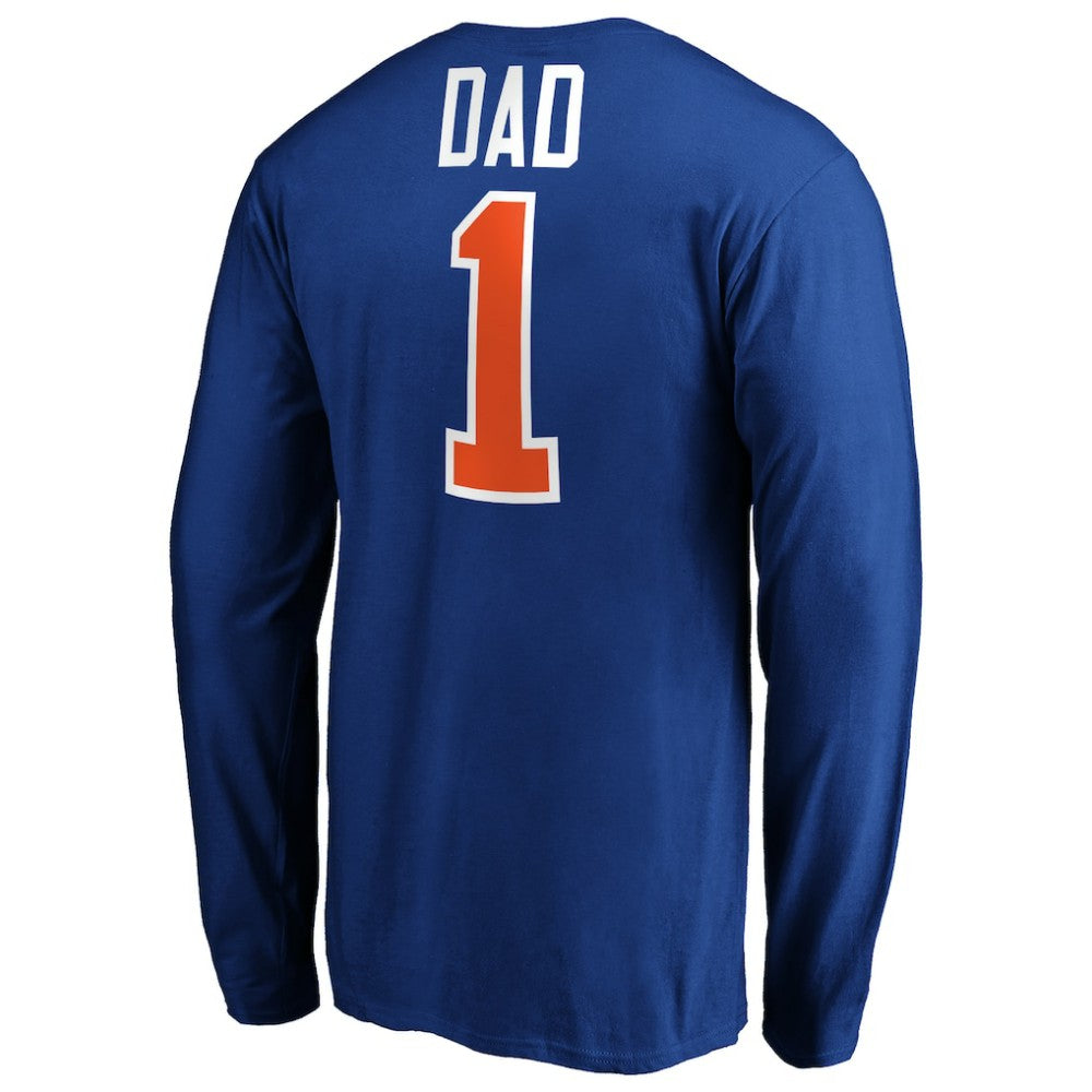 New York Islanders - #1 Dad Long Sleeve T-Shirt Royal