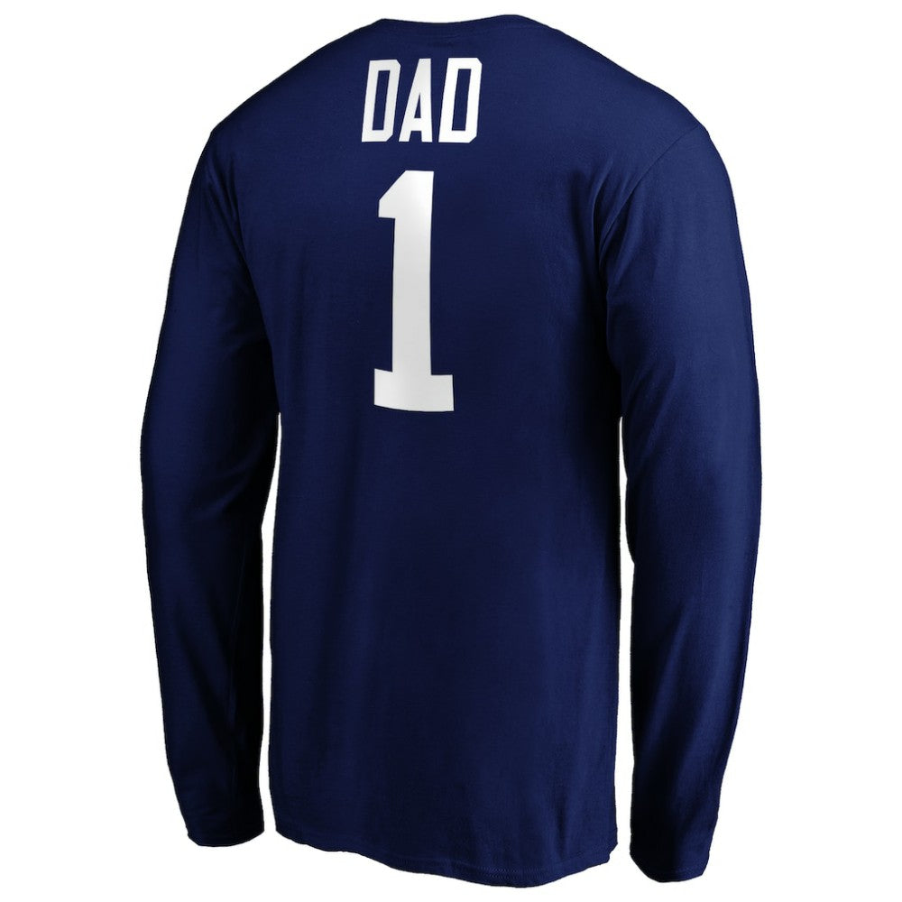 Tampa Bay Lightning - #1 Dad Long Sleeve T-Shirt Blue