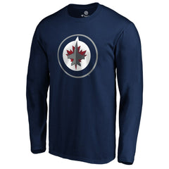 Winnipeg Jets - #1 Dad Long Sleeve T-Shirt Navy