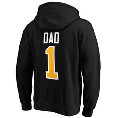 Boston Bruins #1 Dad Pullover Hoodie Black