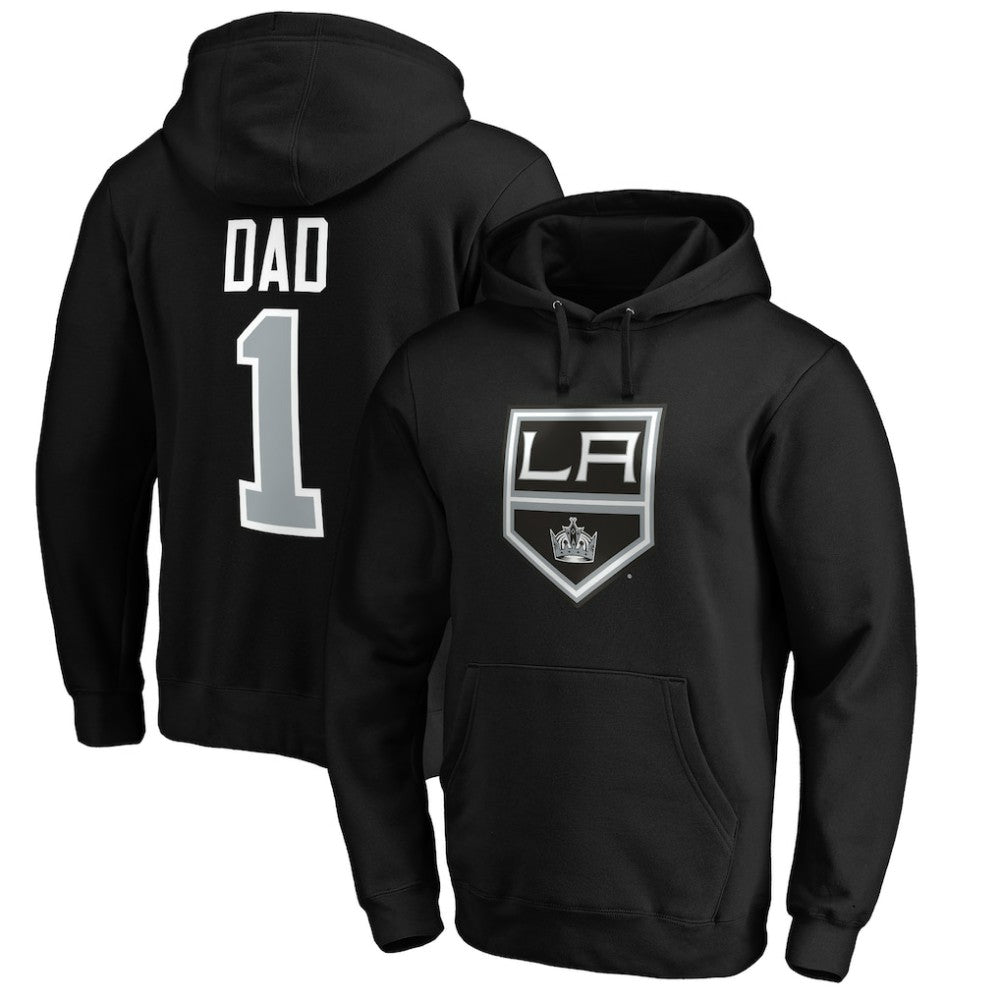 Los Angeles Kings - #1 Dad Pullover Hoodie Black