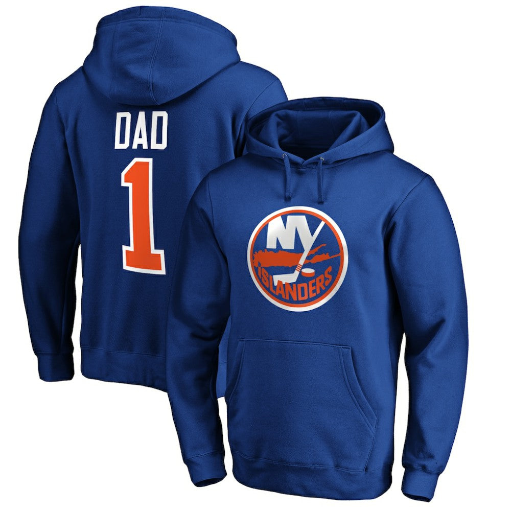 New York Islanders - #1 Dad Pullover Hoodie Royal